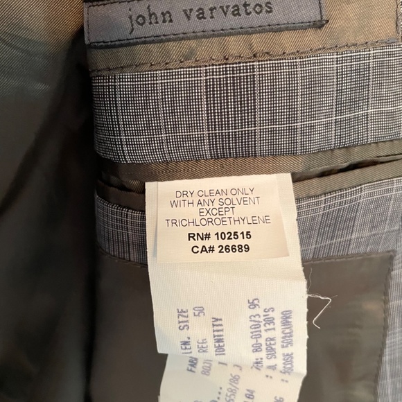 John Varvatos gray label size 50 regular mens blazer - Picture 5 of 7